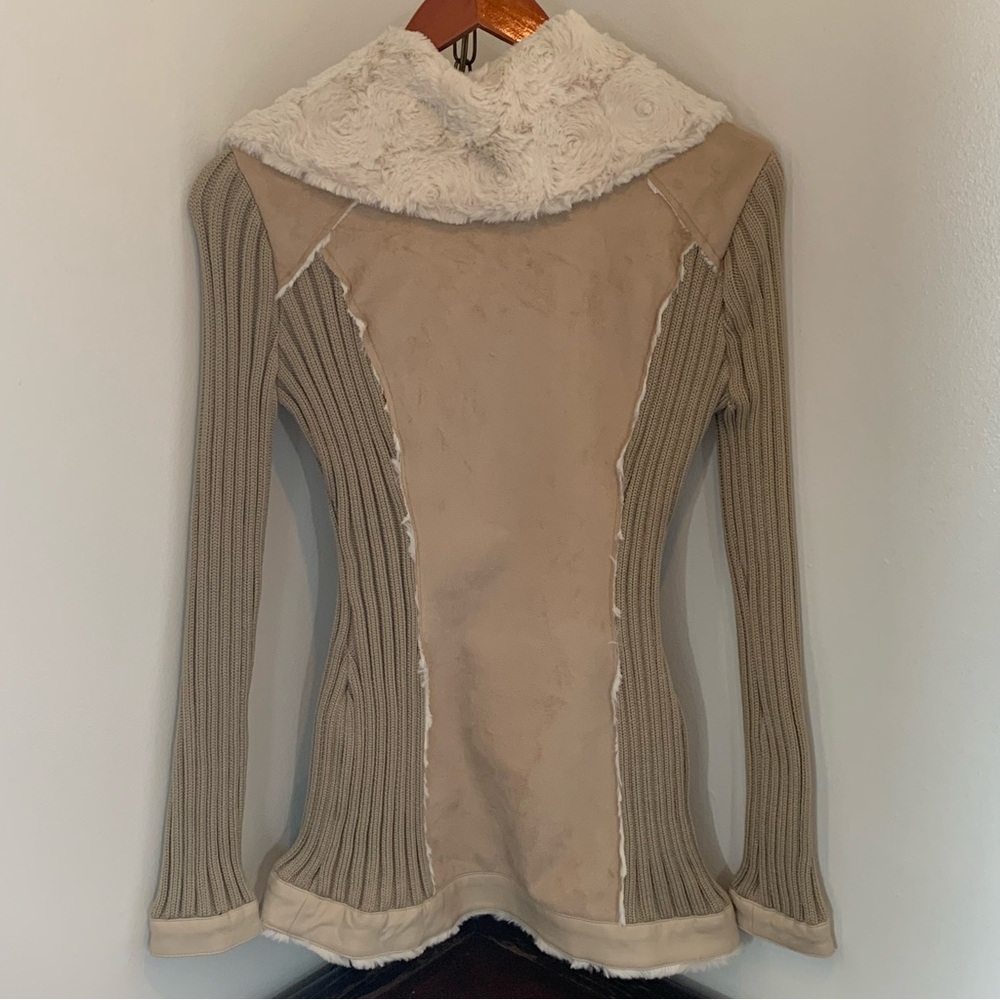 Venus Vegan Suede Sweater Jacket - Picture 5 of 13